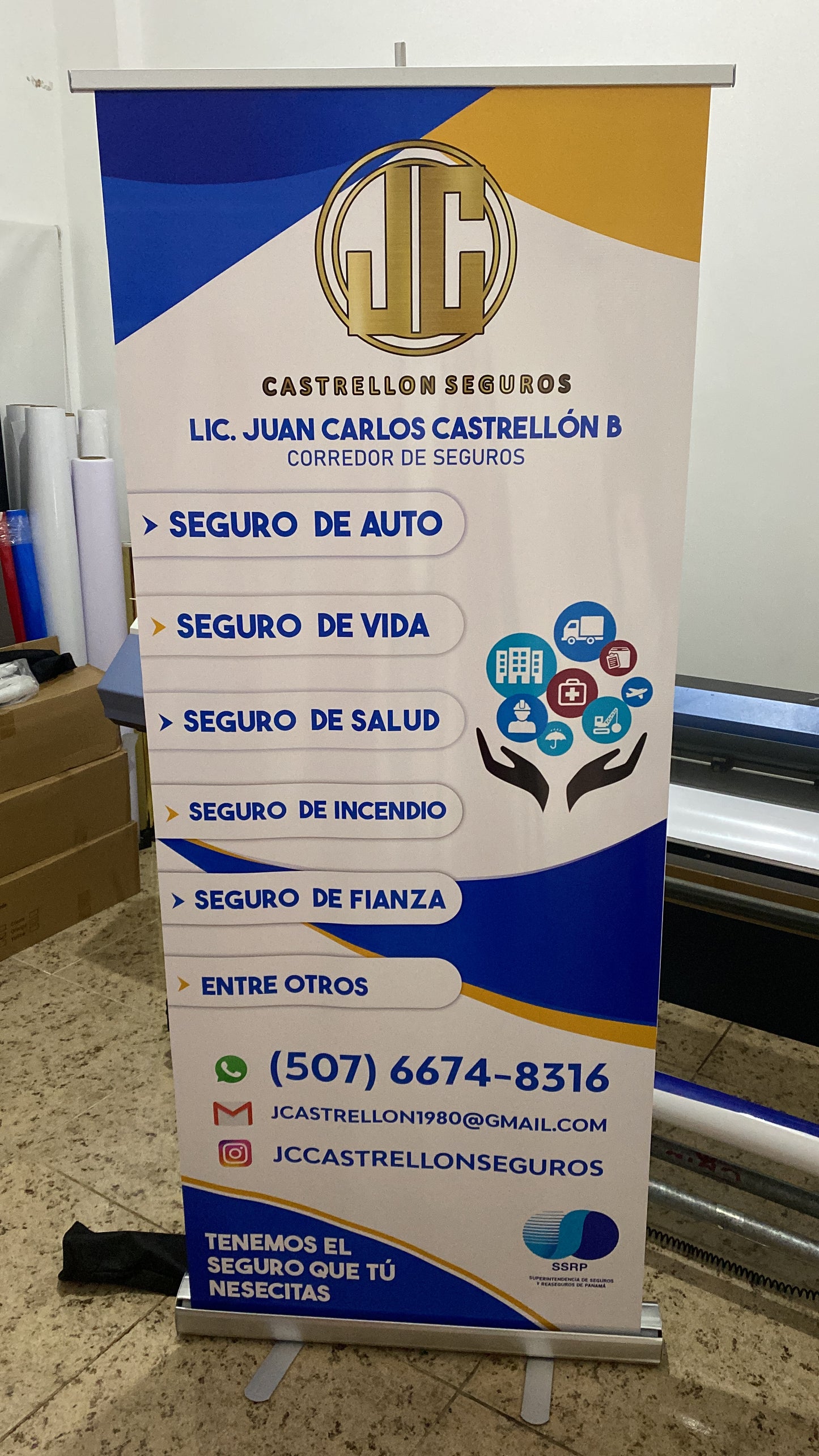 ROLL UP CLASICO IMPRESO