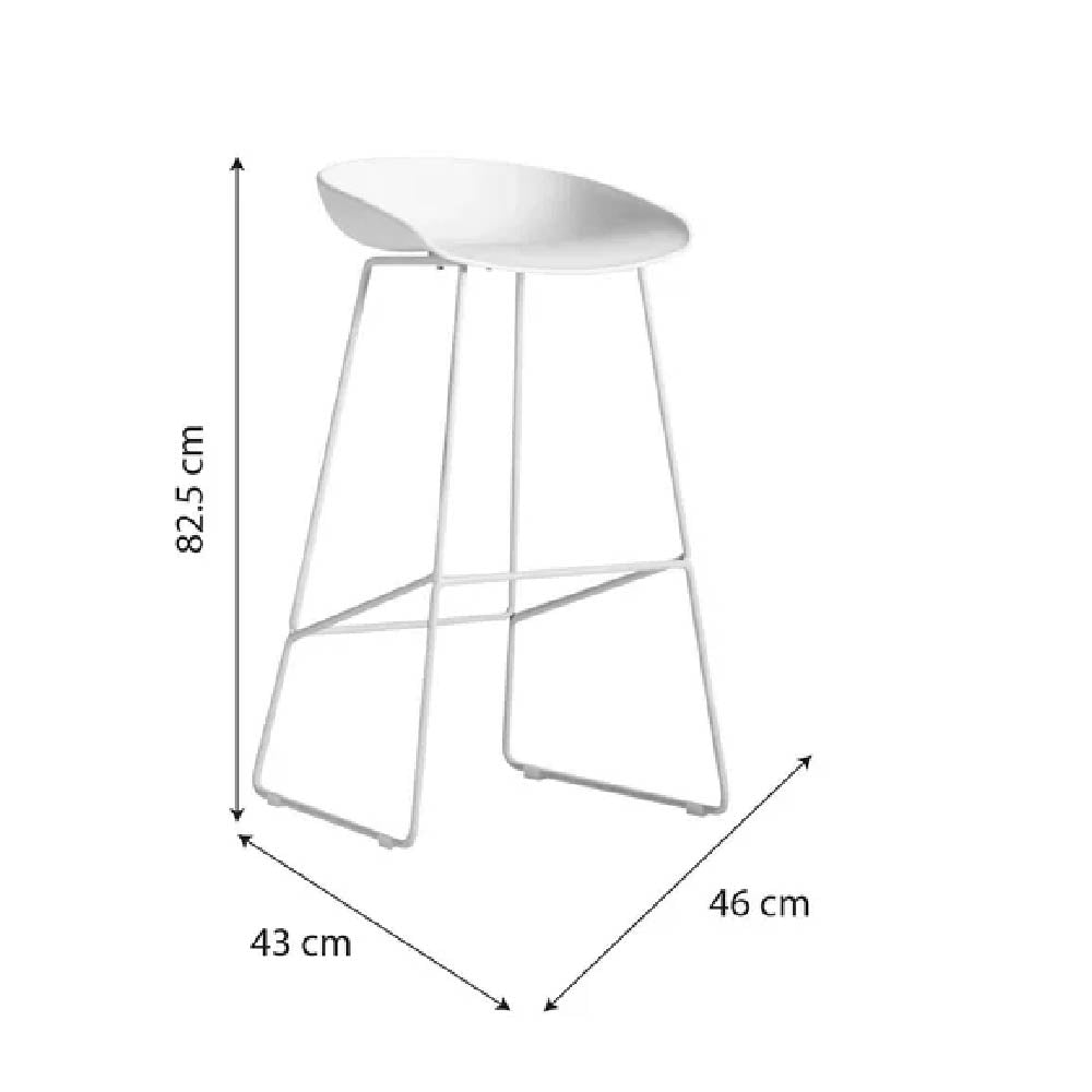 SILLA BAR BLANCA