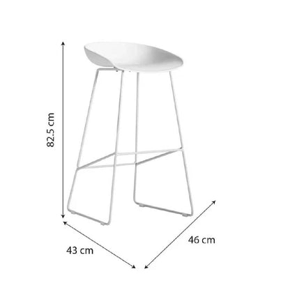 SILLA BAR BLANCA